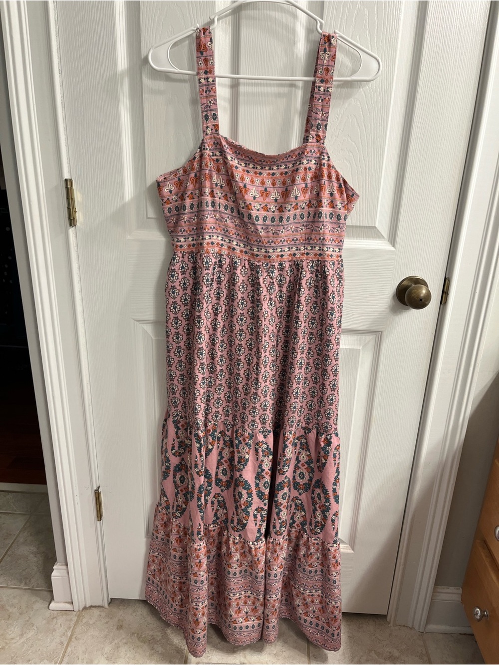 Knox Rose Pink Printed Boho Maxi Dress